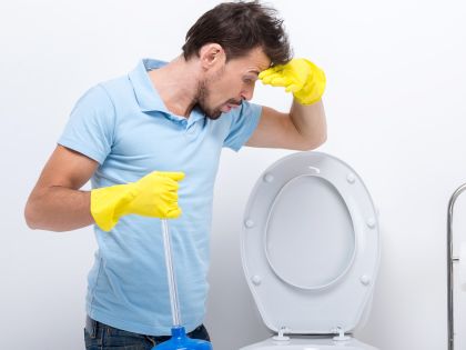 Vaso sanitário transbordando